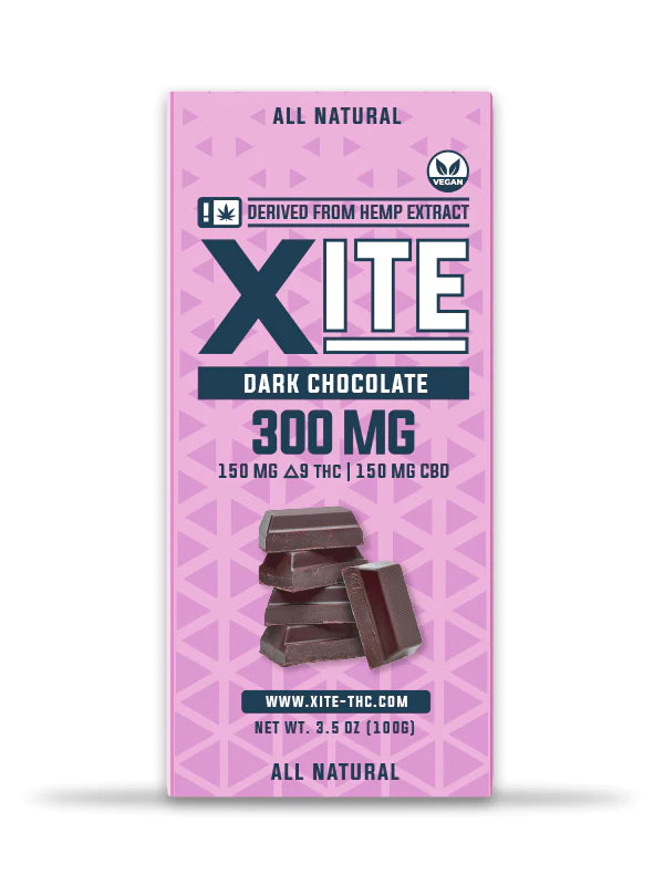 Xite Delta-9 Dark Chocolate Bar 300 MG